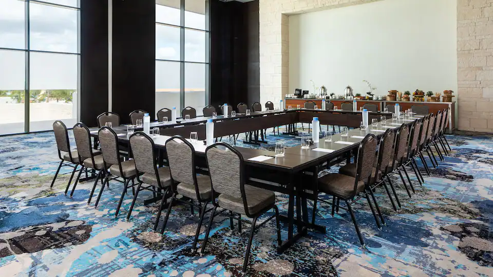 Professional meeting room configured for conferences and corporate events at Hyatt Zilara Cap Cana.