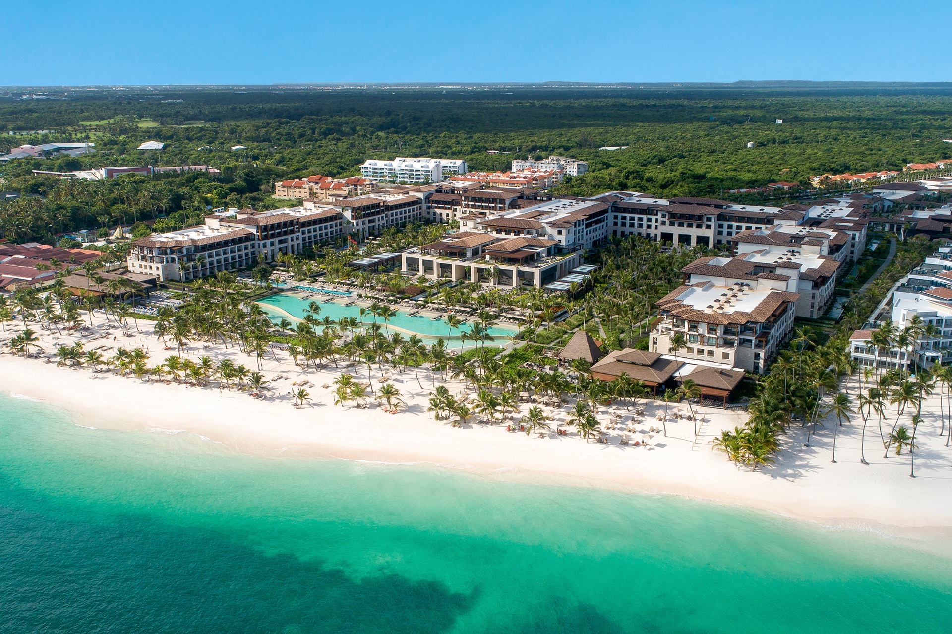 Lopesan Costa Bávaro Resort Spa and Casino beachfront all-inclusive resort with expansive pools and modern design in Punta Cana.