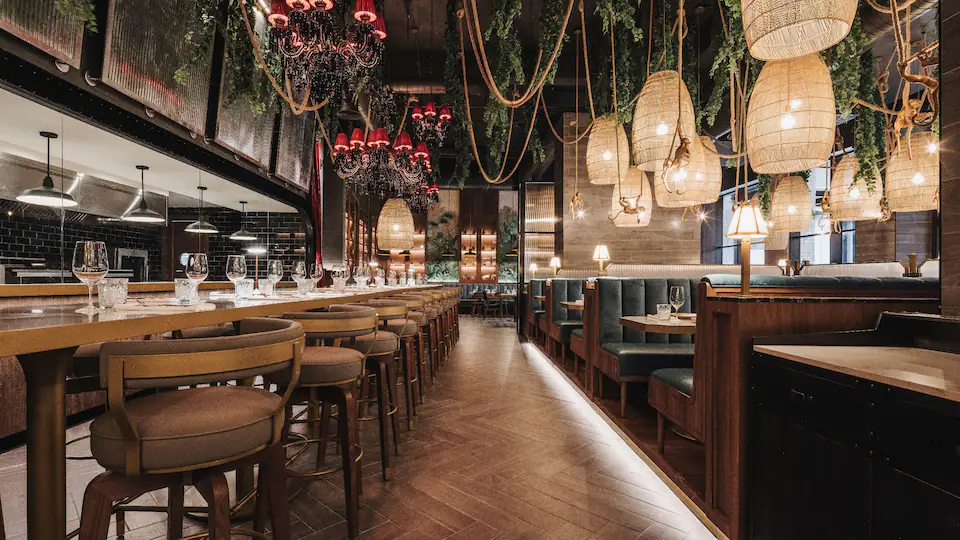 The Blind Butcher steakhouse at Hyatt Zilara Cap Cana featuring premium cuts of meat, elegant dining décor, and a sophisticated upscale atmosphere.